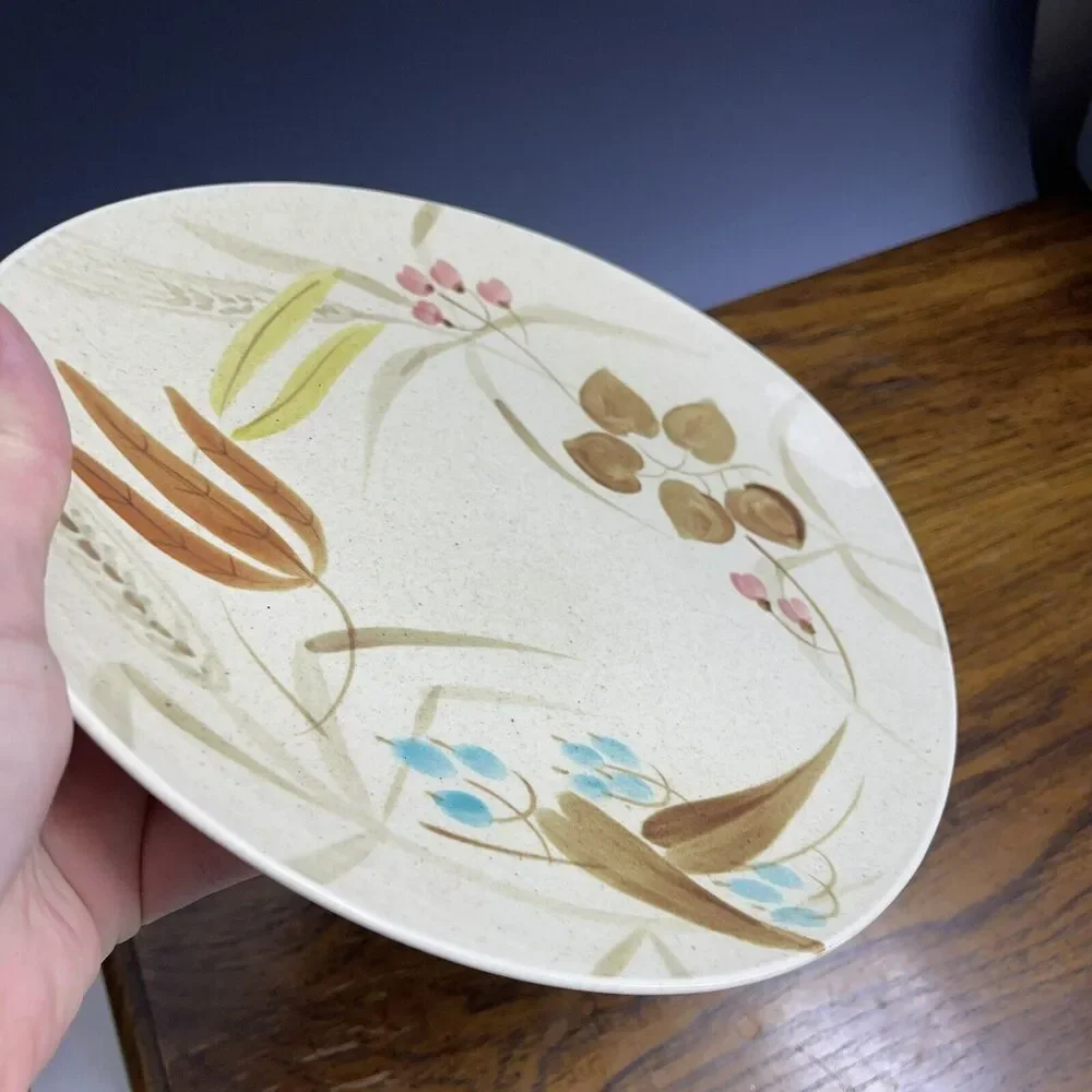 Vintage Red‎ Wing DINNER Plate Random Harvest Atomic MCM USA Dinnerware Supper